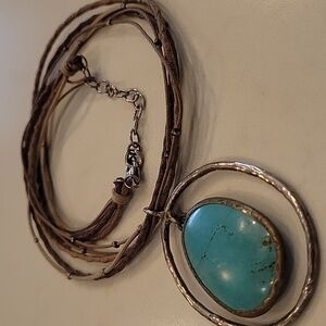 Silpada Turquoise Howlite & Sterling Silver Necklace